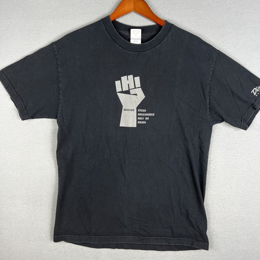 VTG Howard Stern Uncensored T Shirt Fits M Only on Sirius‎ Radio Fist Y2K 2006